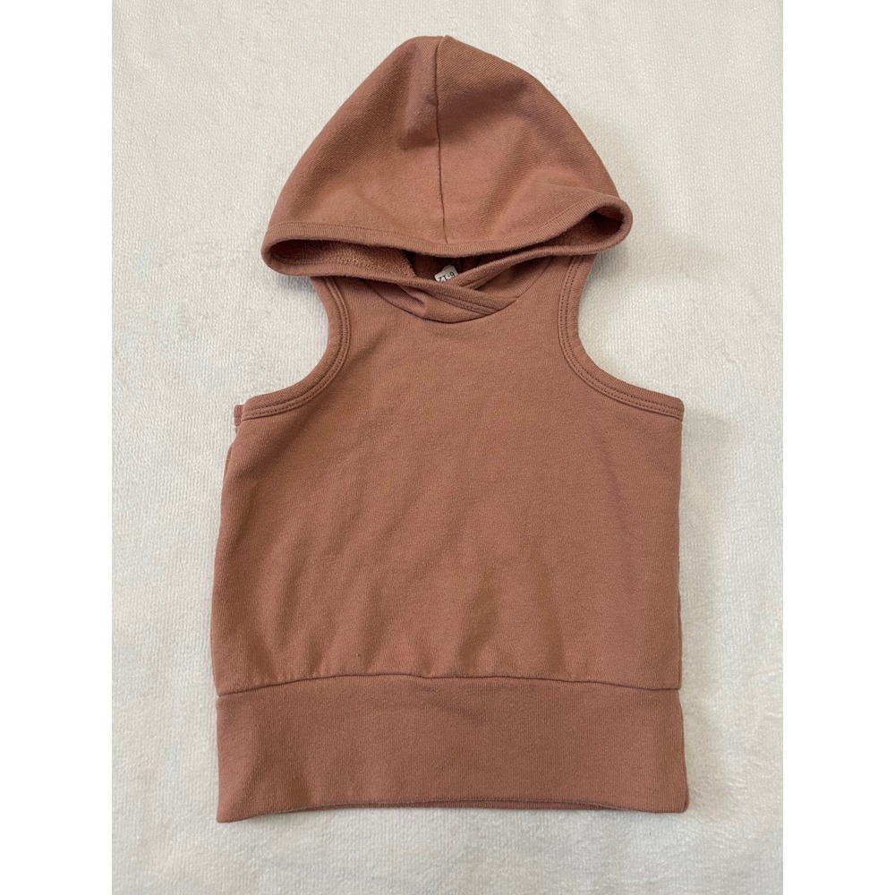 Little Wedgies Kids Dusty Rose Sleeveless Hoodie Top 6 12 Months